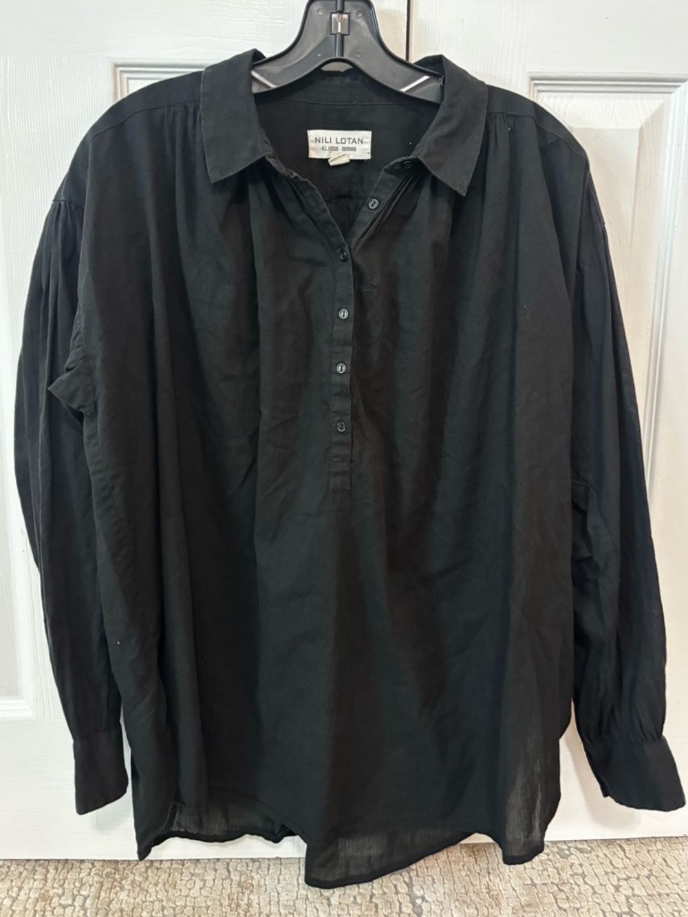 Nili Lotan women’s Black blouse size S
